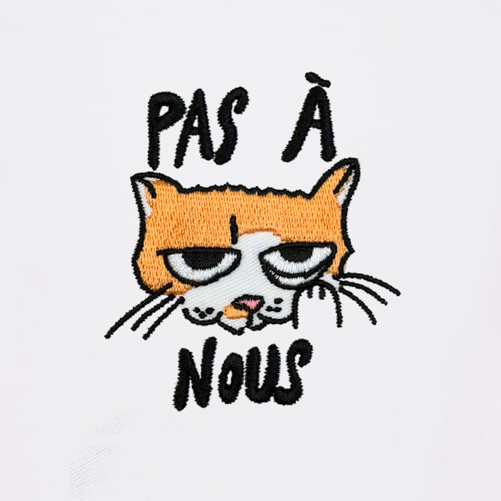 T-SHIRT BRODÉ SPIROU « PAS À NOUS »